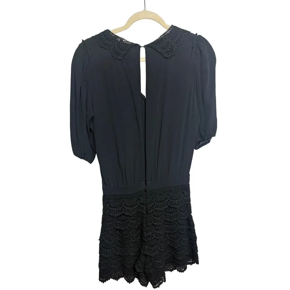 Maje Black Lace Jumpsuit - Picture 5 of 7